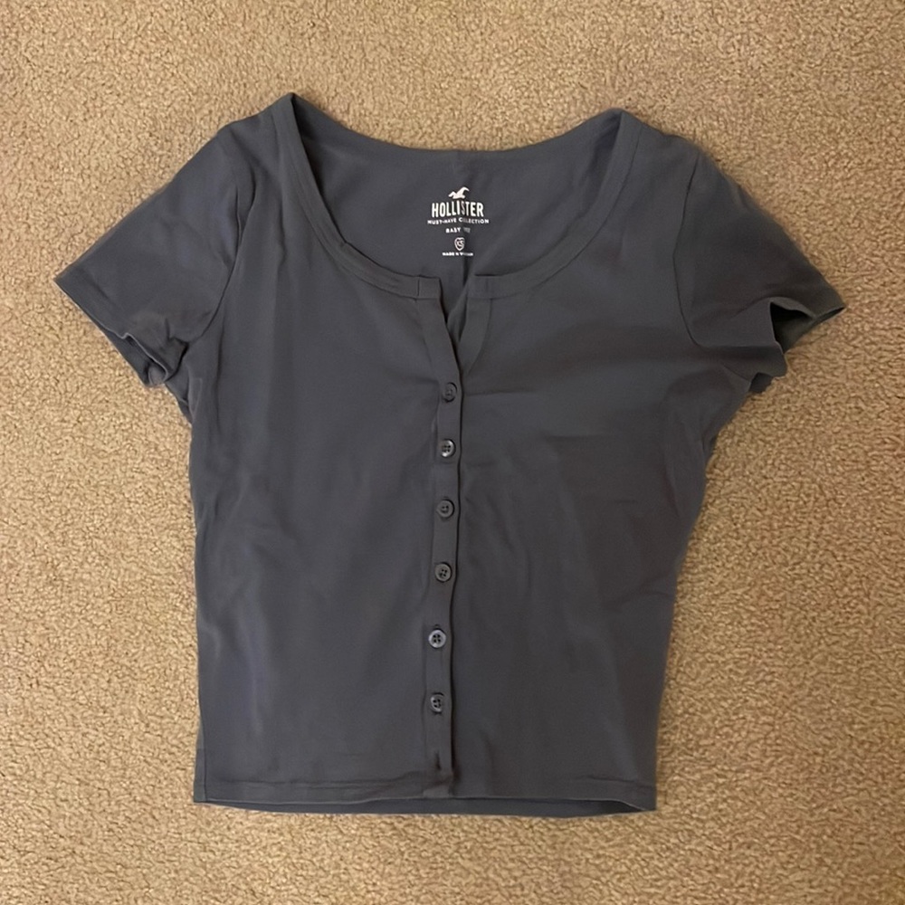 Hollister blue baby tee